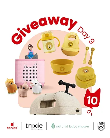 Win a Tonies Bundle, Trixie Mealtimes Bundle, and My First 3-in-1 Baby Walker