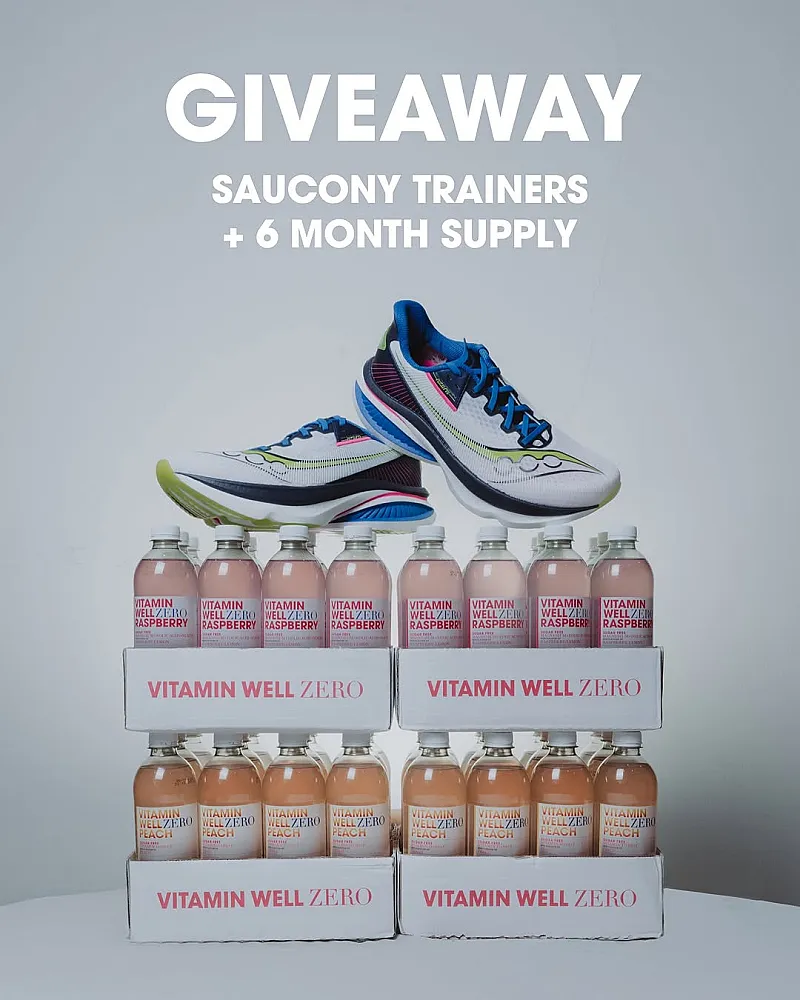 Win a Pair of Saucony Trainers and 12 Cases of Vitamin Well Zero