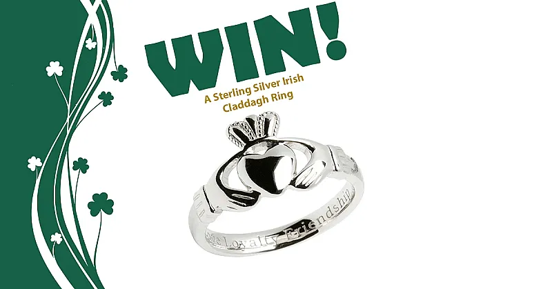 Win a Sterling Silver Irish Claddagh Ring