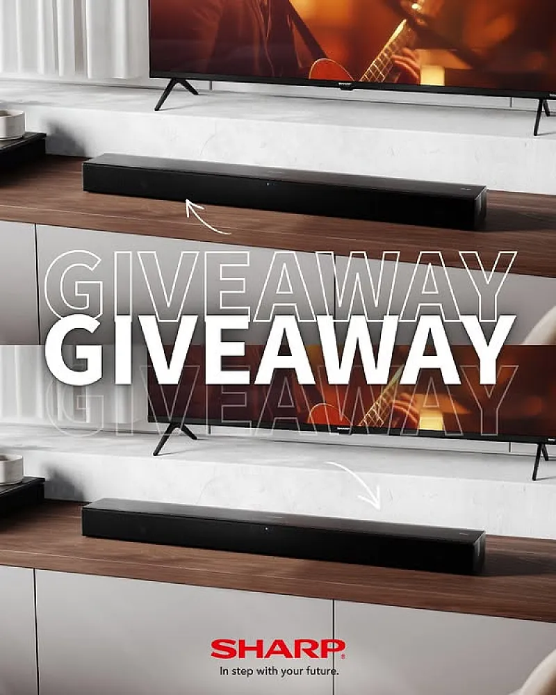 Win a Sharp Soundbar in Black