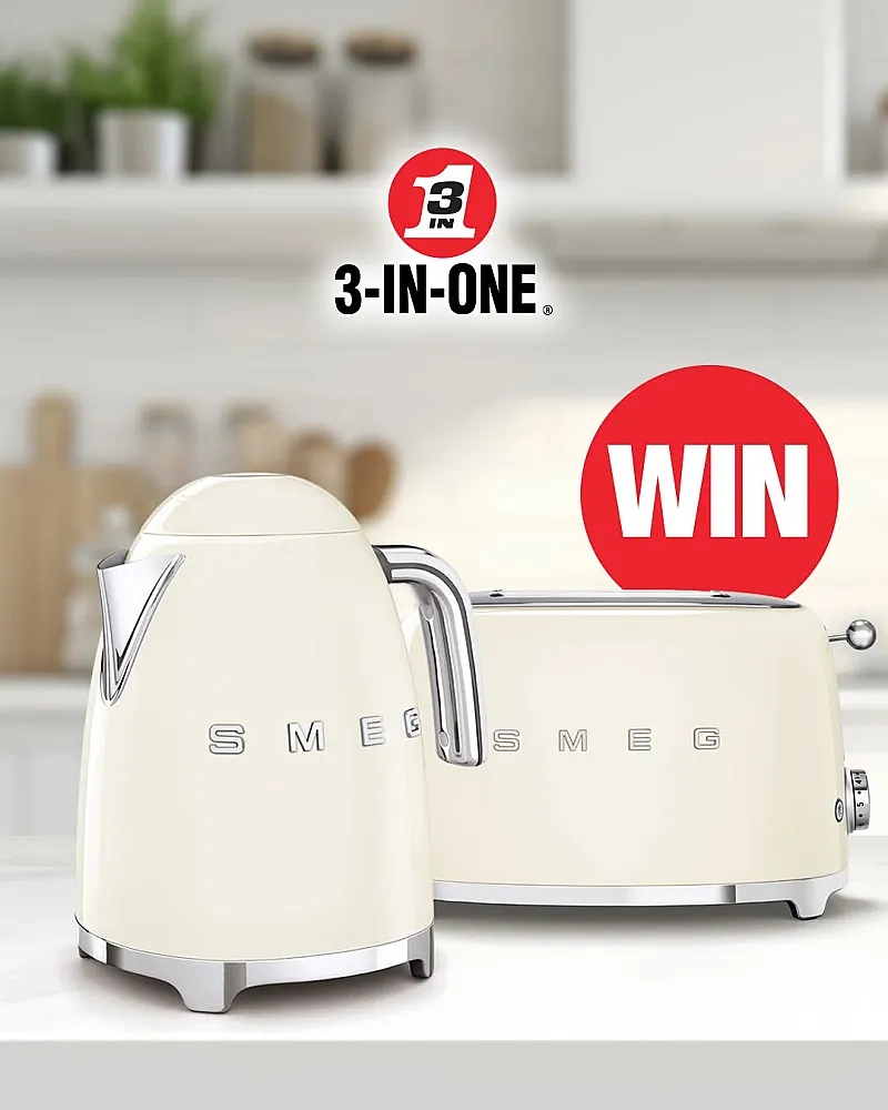 Win a Stylish Smeg Kettle and Toaster Set