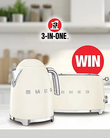 Win a Stylish Smeg Kettle and Toaster Set