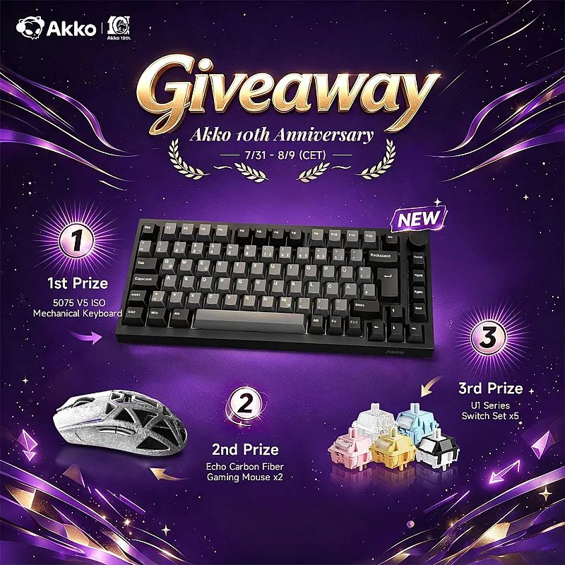 Win a keyboard, mouse or a U1 switch