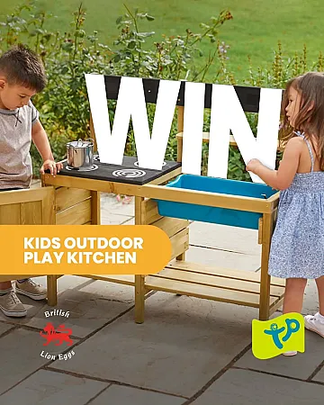 Win a Junior Chef Wooden Mud Kitchen