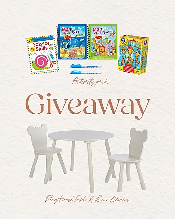 Prize image for Win the Play House Bear Table with 2 Chairs & Activity Pack