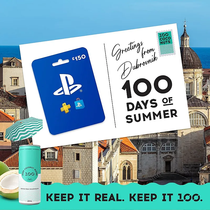 Win a £150 PlayStation Gift Card & Case of 100 Coconut Drinks
