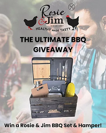 Prize image for Win a Rosie & Jim Portable BBQ and BBQ Set