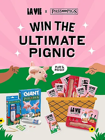 Prize image for Win the Ultimate Pignic - Pass the Pigs & La Vie (Vegan) Product Bundle