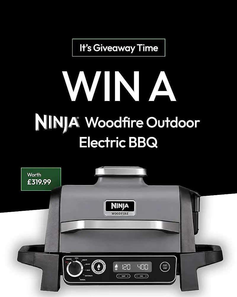 Win a Ninja Woodfire Outdoor Electric BBQ