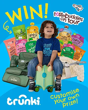 Prize image for Win Ella's Ready Meals and a Trunki Ride on Travel Case plus Travel Seats