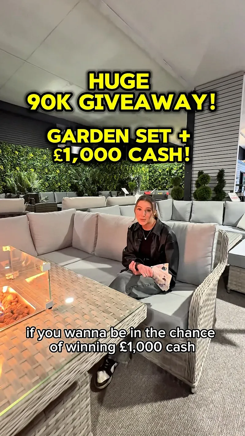 Win £1,000 Cash & a Garden Set of Your Choice