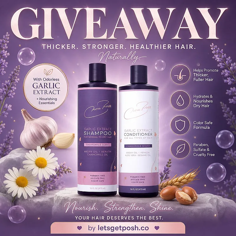 Win the Nora Ross Garlic Extract Hair Care Duo