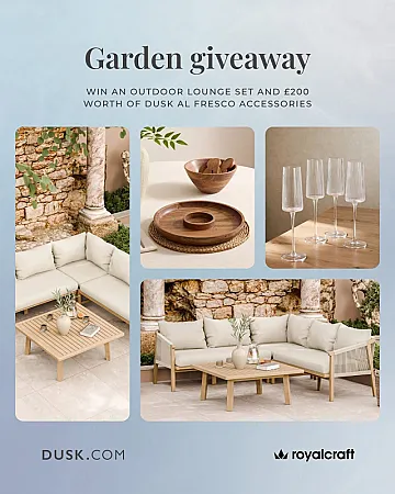 Prize image for Win a Roma Outdoor 5 Seater Corner Lounge Set and £200