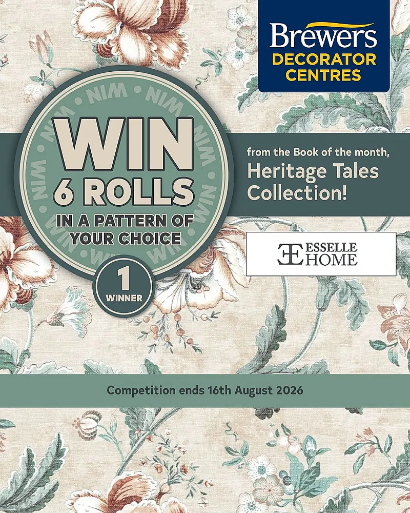 Win 6 Rolls of Heritage Tales Wallpaper
