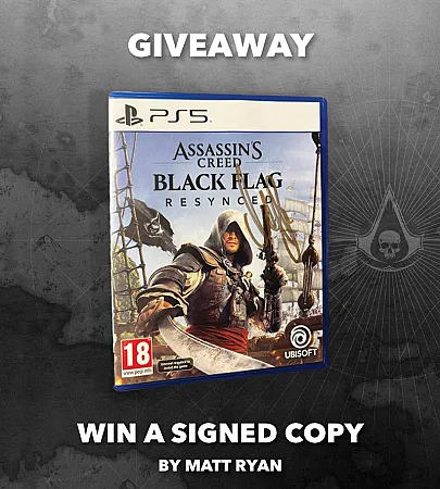 Prize image for Win a Signed Copy of Assassin's Creed Black Flag Resynced on PS5