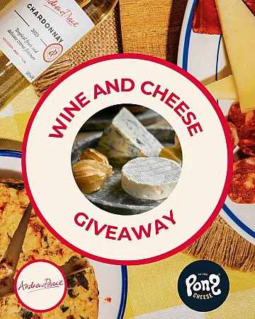 Prize image for Win a Wine Bundle and Pong Cheese Subscription