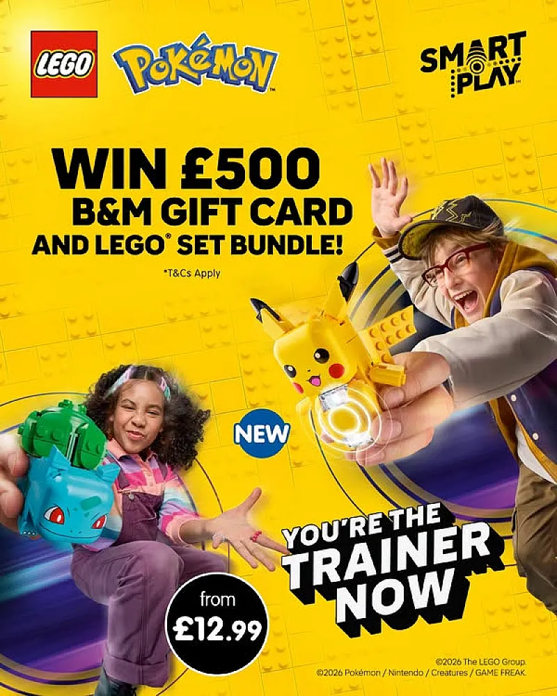 Win a £500 B&M Gift Card & LEGO Pokémon Bundle!