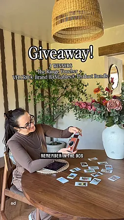 Prize image for Win a £50 The Range Voucher & Velcro HANGables