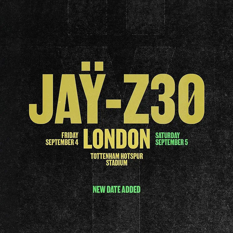 Win VIP Tickets to Jay-Z at Tottenham Hotspur Stadium