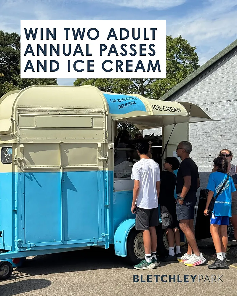 Win Adult Annual Passes & Ice Cream at Bletchley Park