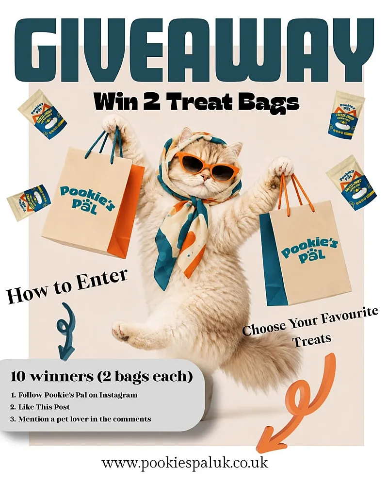 Win 2 Bags of Pookies Pal Freeze-Dried Pet Treats