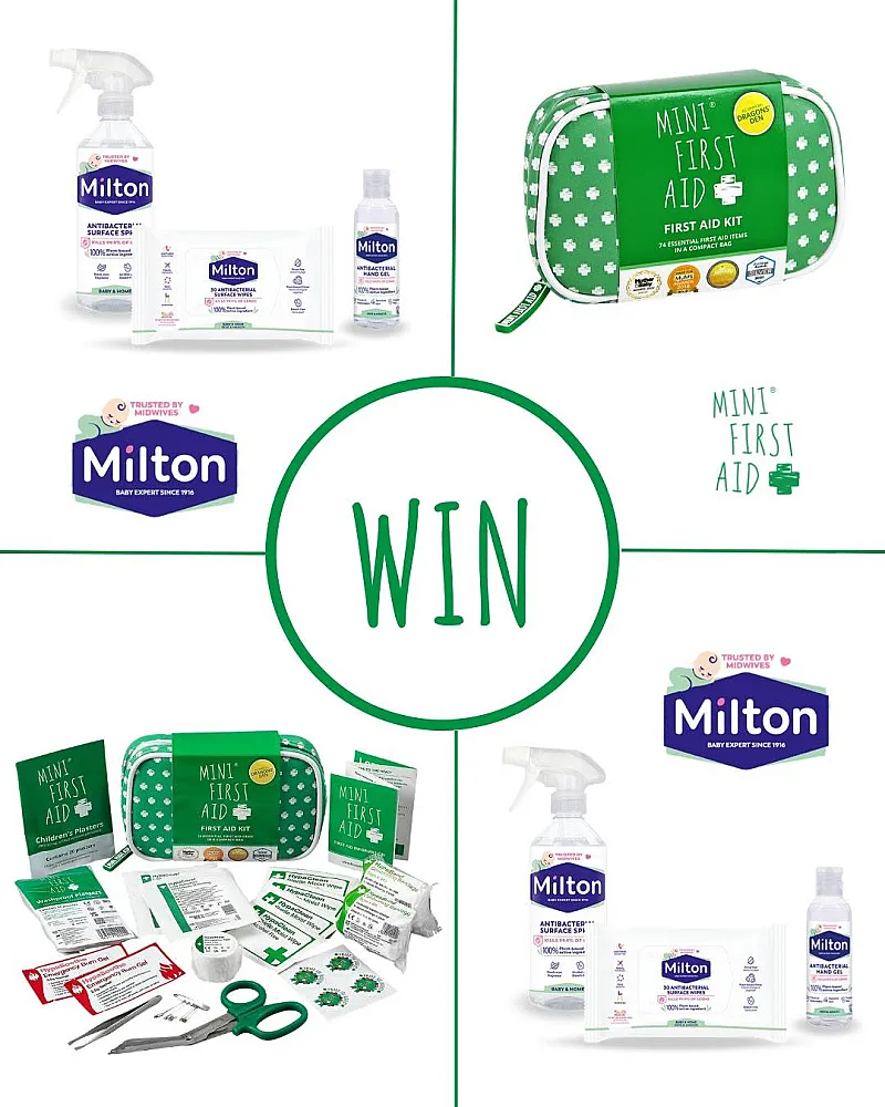 Win an antibacterial bundle from Milton and a Mini First Aid Kit