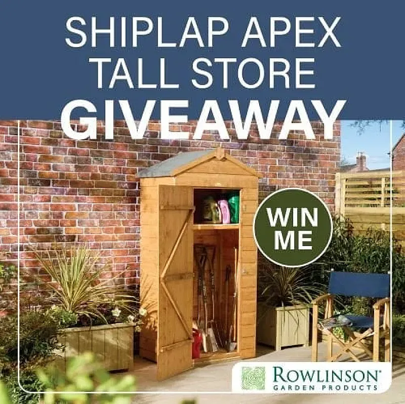 Win a Shiplap Apex Tall Garden Store