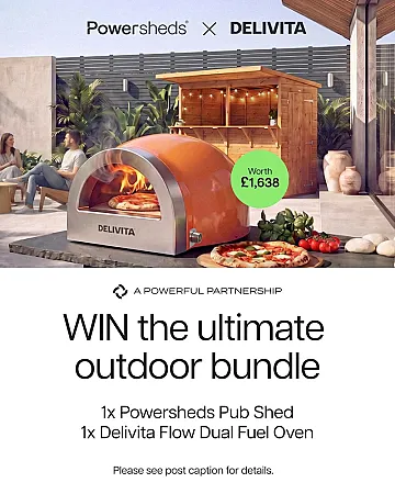 Win a Pizza Oven and Pub Shed worth £1,638