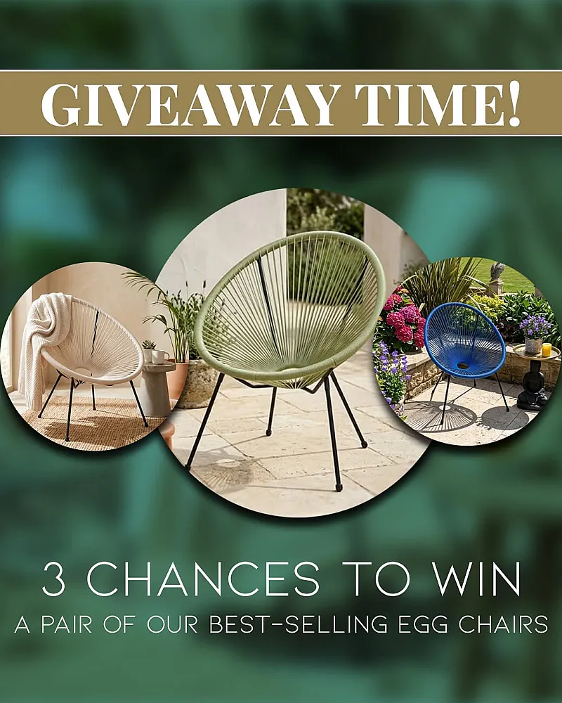 Win 3 Pairs of Egg Chairs