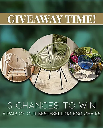 Win 3 Pairs of Egg Chairs