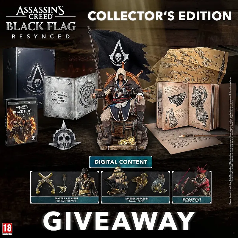 Win 1 of 5 Assassin's Creed Black Flag Resynced Collectors Editions