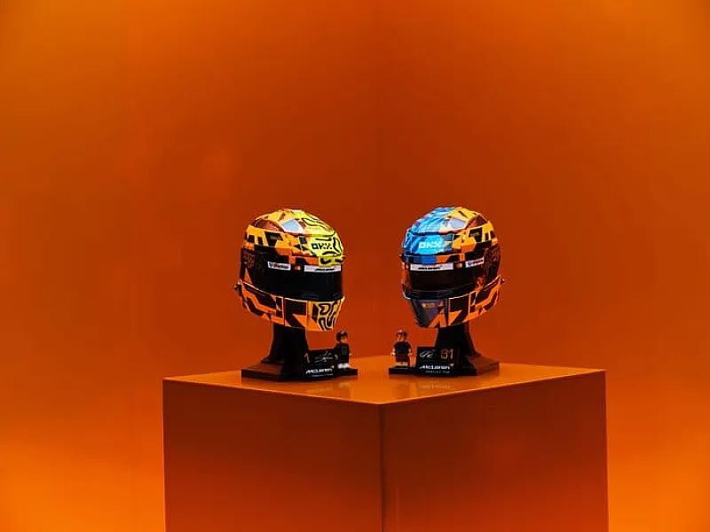 Win Lego McLaren Mastercard F1 Signed Team Helmets