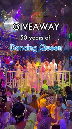 Prize image for Win 2 Platinum tickets to Mamma Mia! The Party & a signed ABBA Gold vinyl