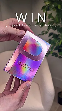 Prize image for Win a Signed Paris Hilton Iconic Perfume and an Iridescent Bag