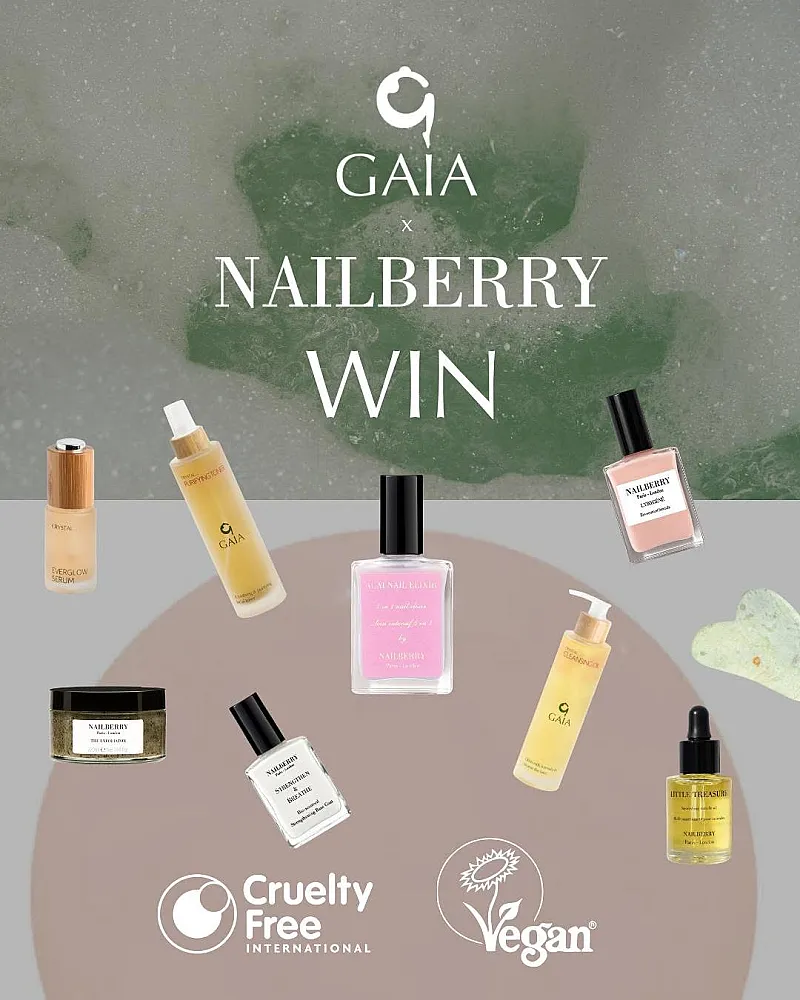 Win a Selection of GAIA Crystal and Nailberry Beauty and Skincare Products