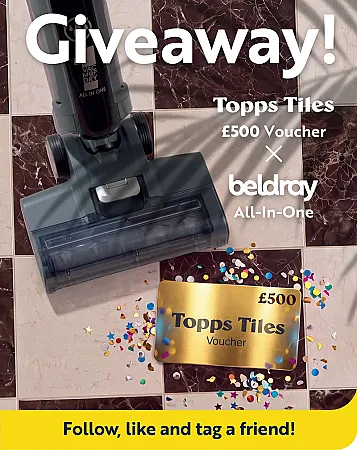 Prize image for Win a Beldray All in One Floor Cleaner & £500 Topps Tiles Voucher
