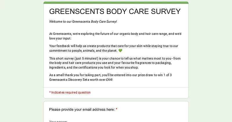 Win 1 of 3 Greenscents Discovery Sets worth over £44