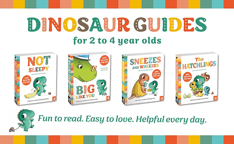 Win a bundle of all four DINOSAUR GUIDES for 2-4 year-olds