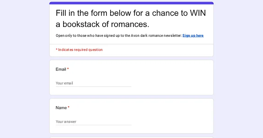 Prize image for Win a romance bookstack
