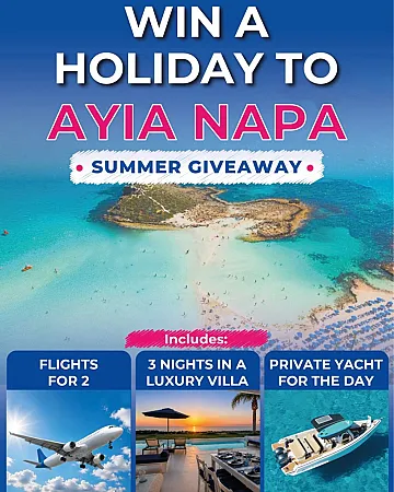 Prize image for Win a luxury trip to Ayia Napa, Cyprus