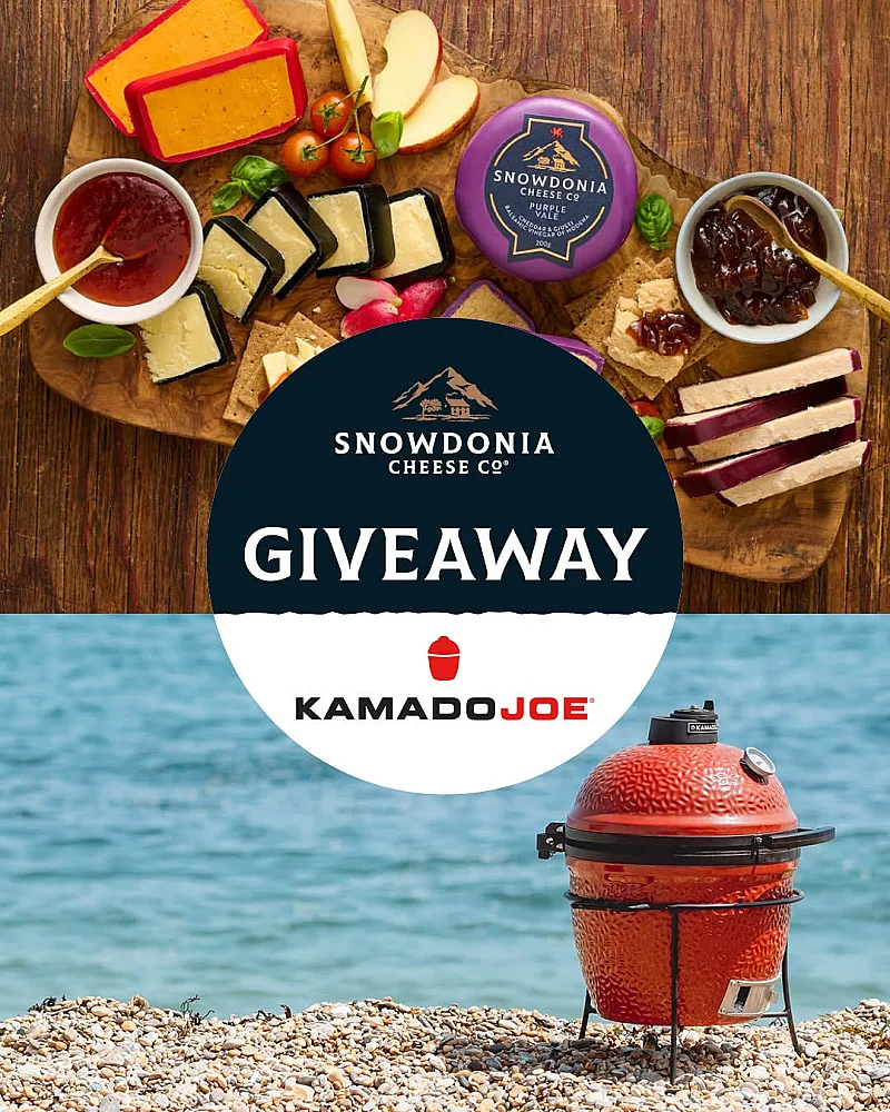 Win a Kamado Joe Charcoal Grill plus Snowdonia Cheese Discovery Subscription