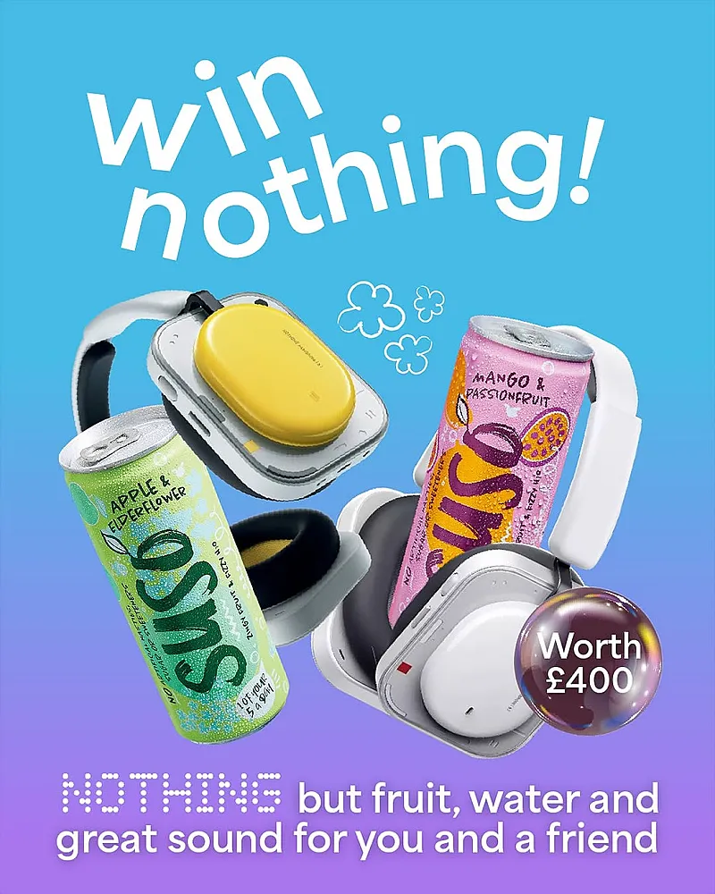 Win NOTHING headphones + SUSO drinks
