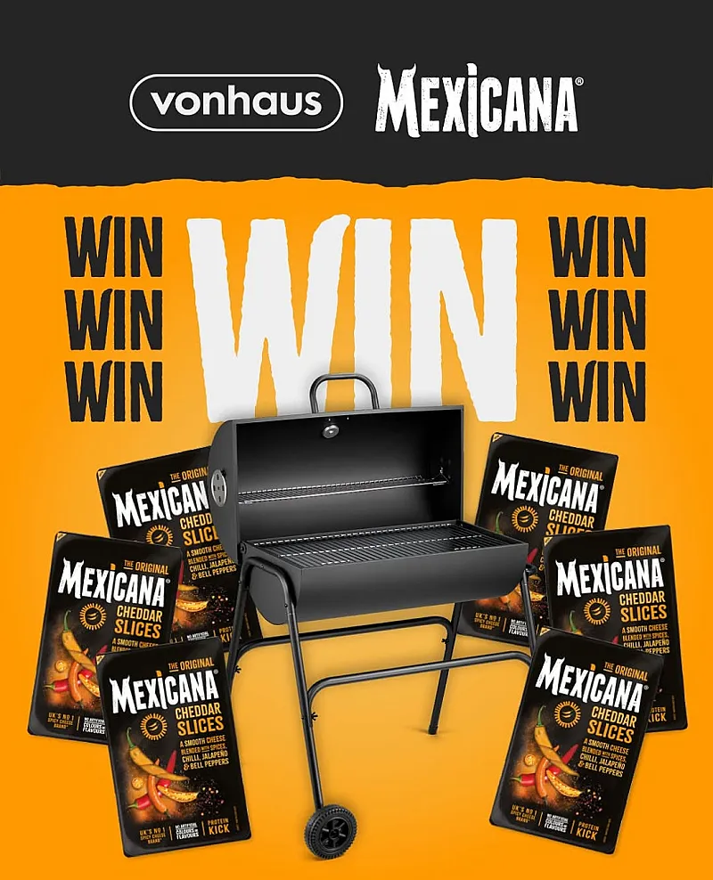 Win a Charcoal Barrel BBQ and a Bundle of Spicy Mexicana Cheese