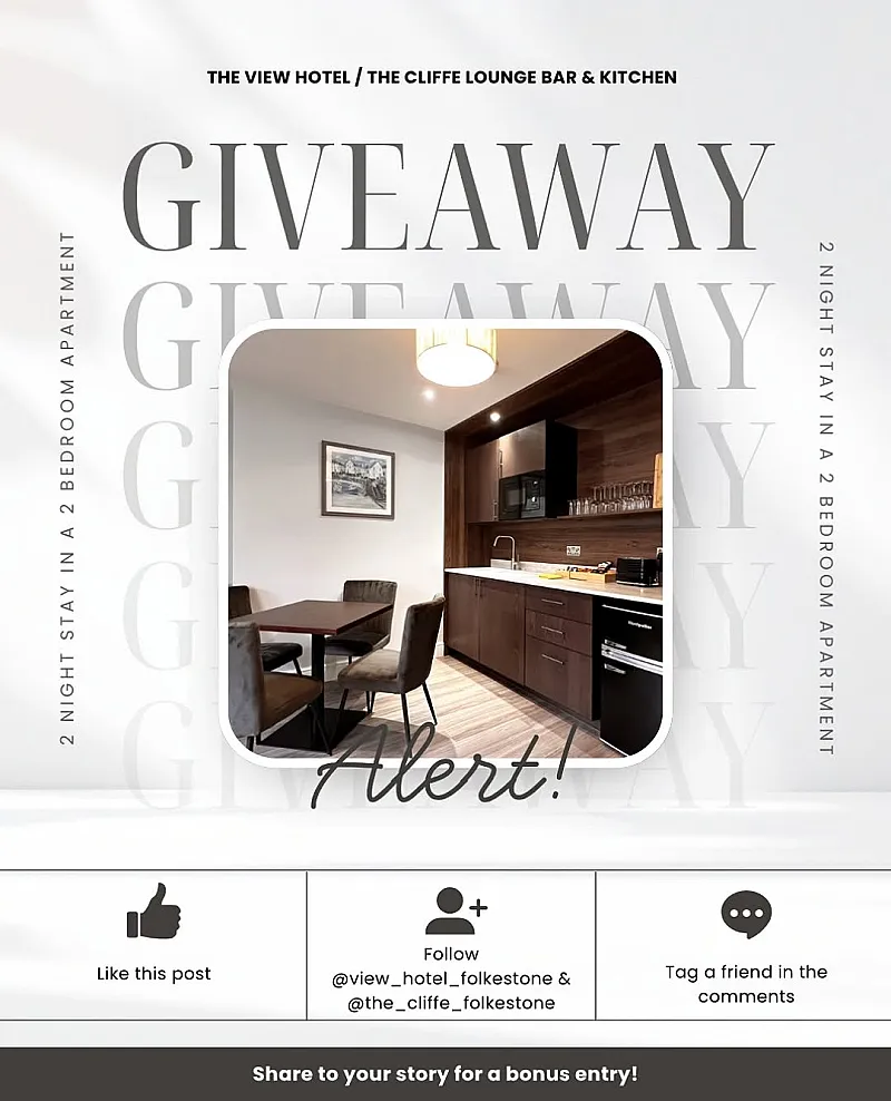 Win a 2-Night Stay for up to 4 Guests in Folkestone