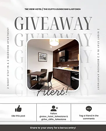 Prize image for Win a 2-Night Stay for up to 4 Guests in Folkestone