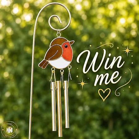 Prize image for Win a gorgeous Robin Garden Stake