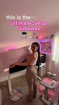Prize image for Win an Arozzi Nova 34" Curved VA 165Hz Gaming Monitor + Desk + more