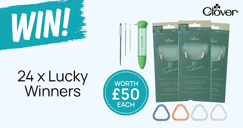 Win 1 of 24 bundles of Clover knitting supplies