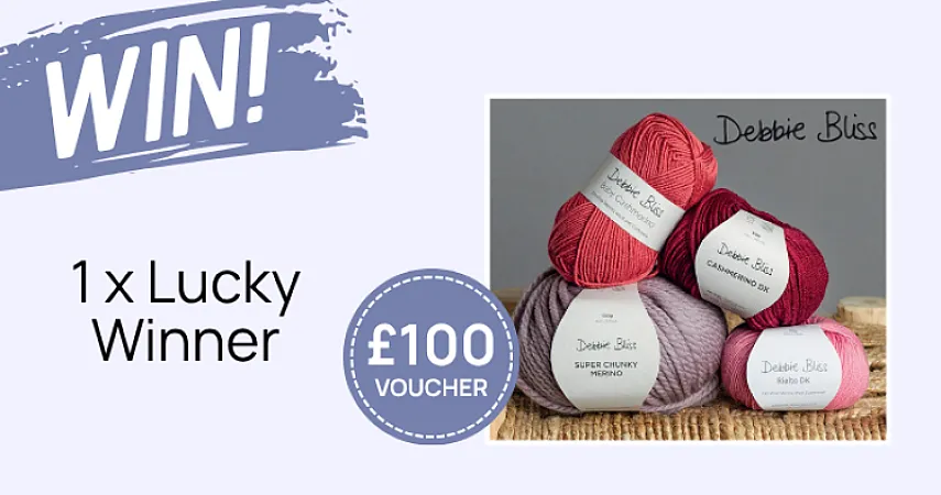 Prize image for Win £100 voucher to spend on Debbie Bliss yarns & pattern collections