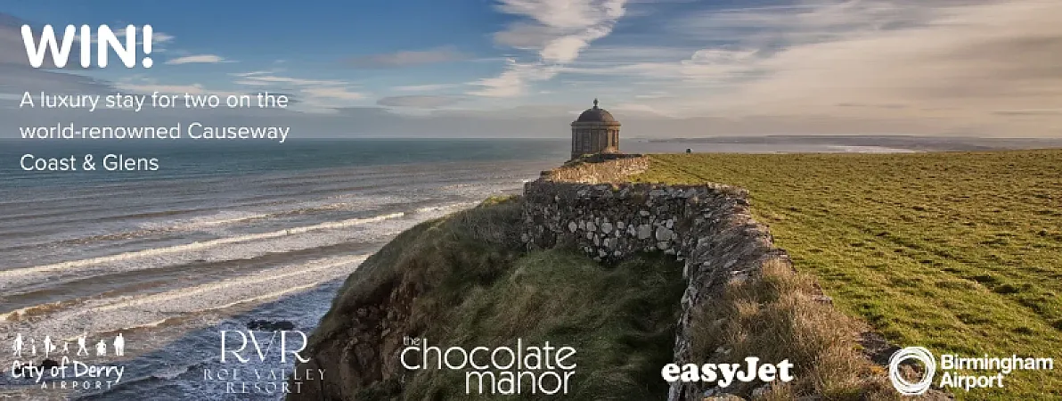Prize image for Win a luxury stay for two on the world-renowned Causeway Coast & Glens!